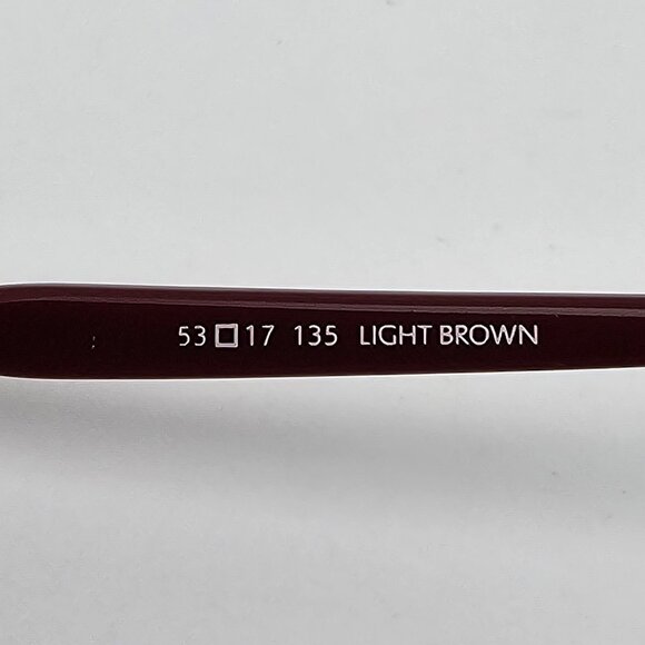 Bulova Manila Light Brown Maroon Eyeglasses Frame w/ Case 53-17-135